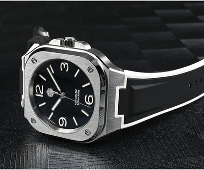 San Martin Square Watch SN0074G 40mm PT5000 Sw200  Automatic 10 Bar BGW-9 Lume