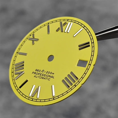 Suitable for NH35A/4R35 Movement Watch Dial 28.5mm Roman Numeral Surface Watch Faces Men's Watches Replacement Accessories