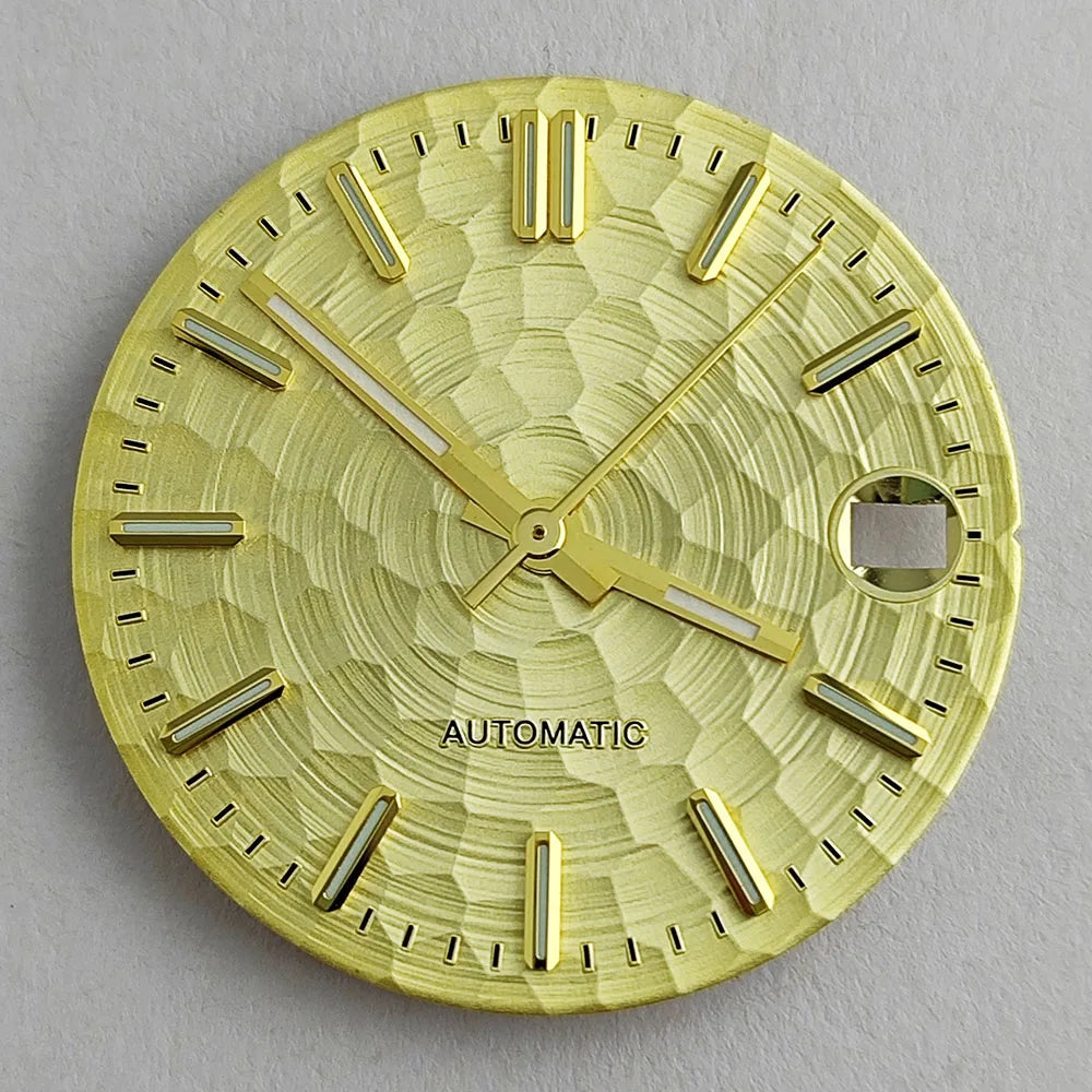 New 28.5mm NH35/NH36 dial watch dial S dial green luminous suitable for NH35/NH36 movements watch accessories repair to