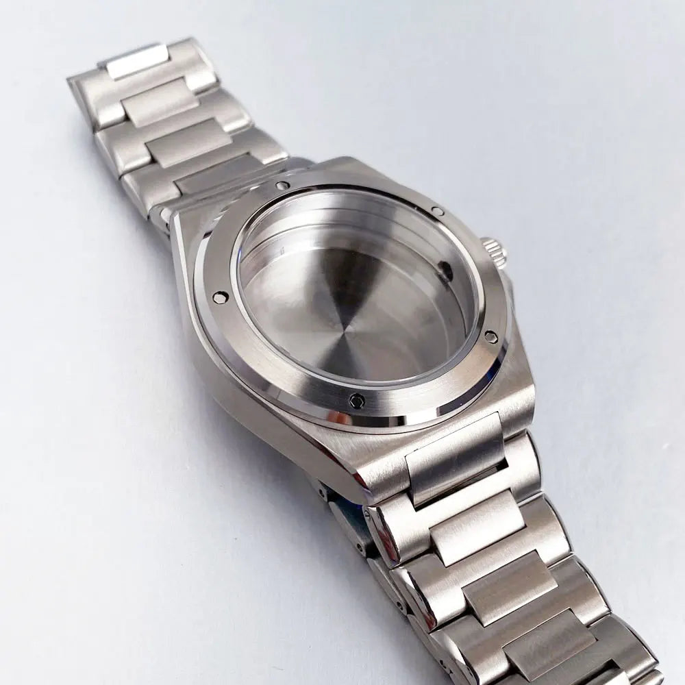 Engineer Watch Case 20ATM Waterproof 40mm Two Tone Gold Sapphire Glass Fit NH35 NH36 NH34 Movement pt5000 eta2824