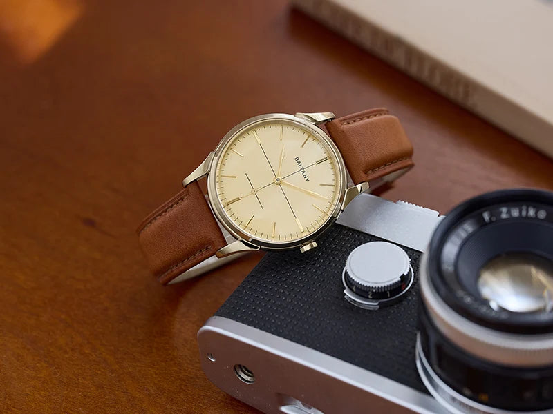 Baltany Dress Watchse Man S4092 Leather Straps Crosshair 38.5mm Dial Small Seconds Hand-Winding Mechanical luxury Wristwatches