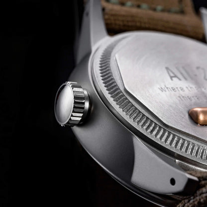 THORN SHY040 A11 Titanium Pilot Watch Military Retro NH35 AR Sapphire Luminous bullet in the back