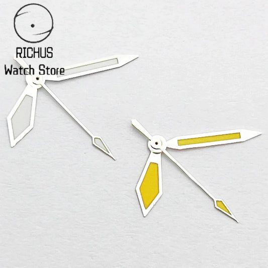 RICHUS NH35 Silver Watch Hands Fit NH35 NH36 PT5000 ETA2836 2824 DG2813 3804 Miyota8215 8205 821A Movement Watch Accessories