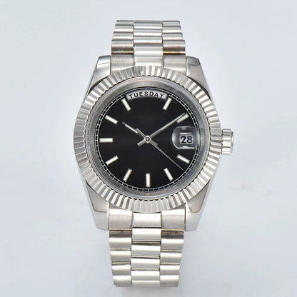 Day-Date Miyota 8285 automatic watches TDD001 Sapphire 10Bar 39MM custom watch