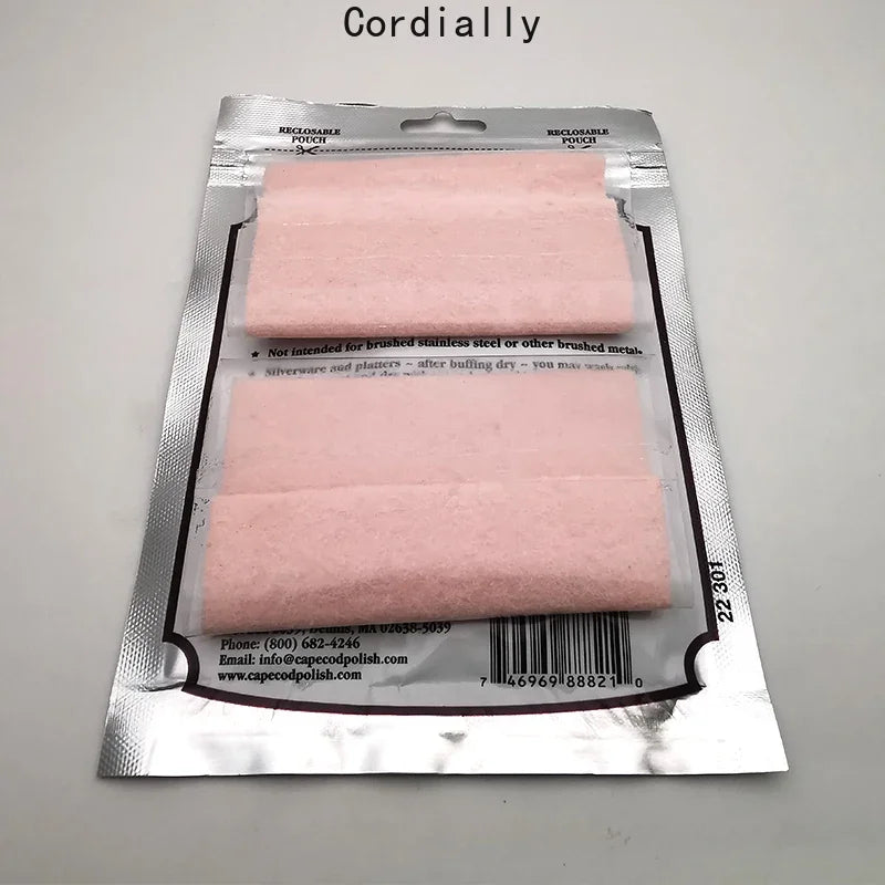 Original Cape Cod Cleans Polishing Cloths For Fine Mtals - Twin Pack, For Jewelry Watch And Stainless Steel