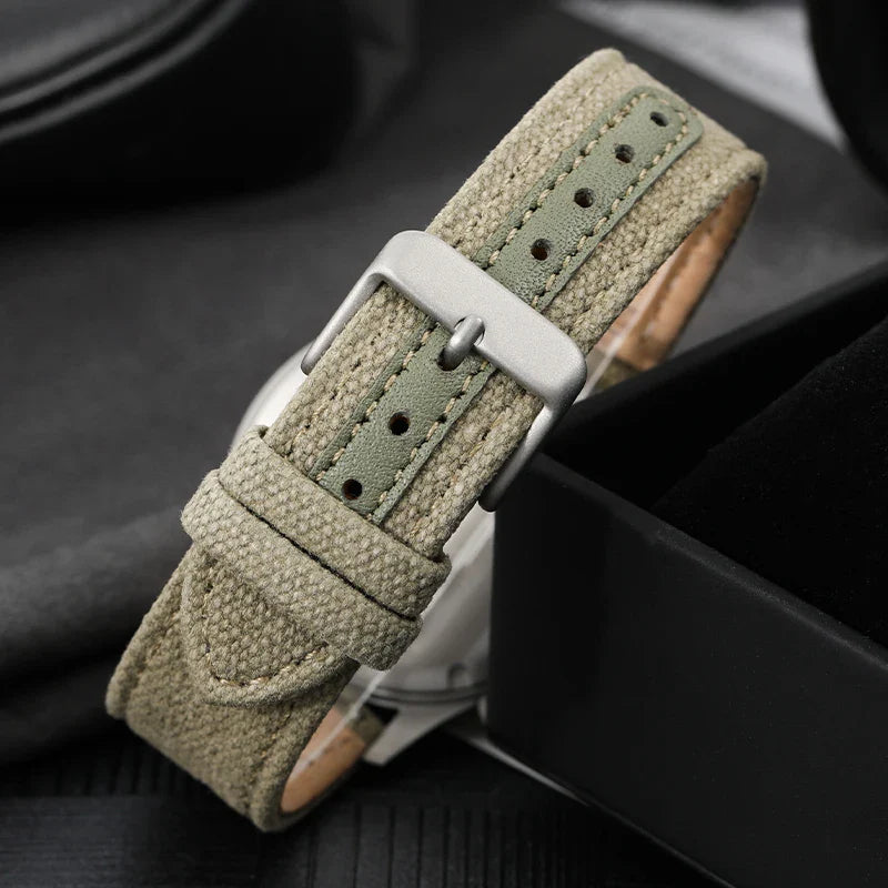 Militado ML1868KF Chronograph Watch  VK67 Quartz 10Bar 39MM Multifunction Military Watch BGW 9 Lume