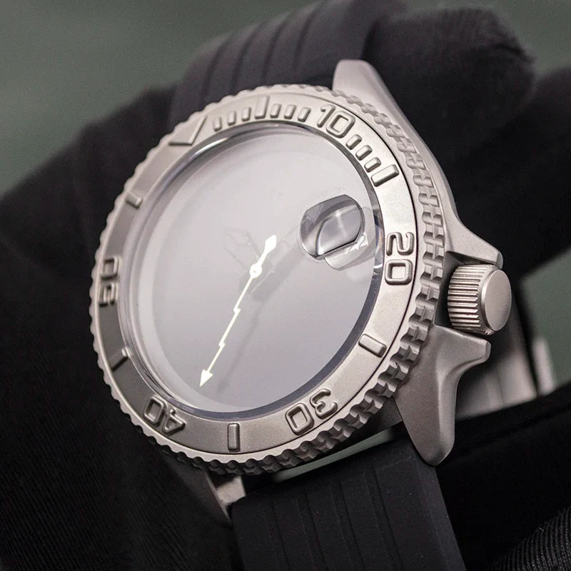 Sterile Yacht Master Custom Watch Luminous Date Sapphire NH35 Automatic 10Bar 42MM