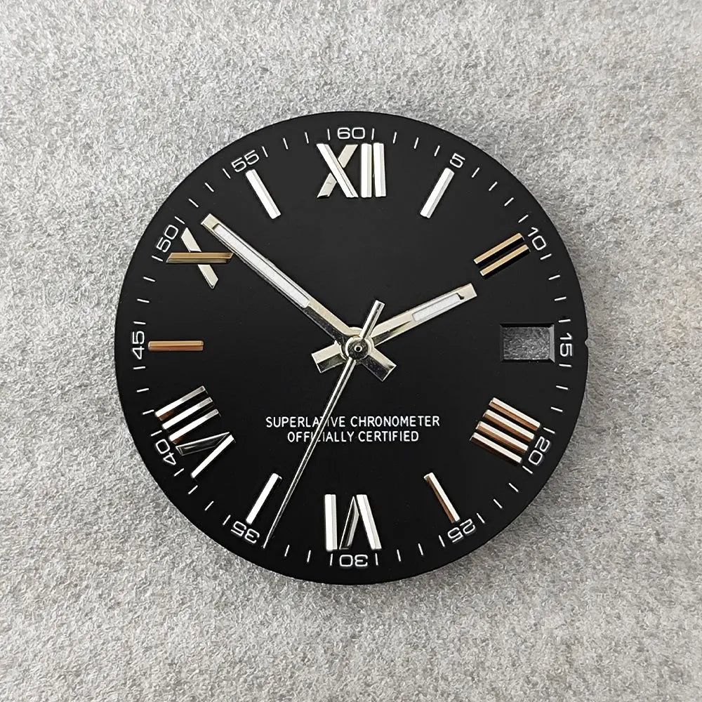 28.5mm NH35 dial Roman dial S Dial Modified Dial for NH35/NH36 Automatic Movement Watch accessories