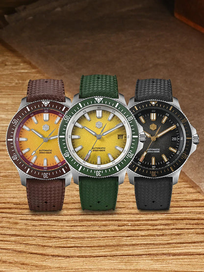 San Martin Diver SN0118G 40mm Original Design Fruit Series  NH35 Automatic 20Bar AR Sapphire BGW Luminous SN0118