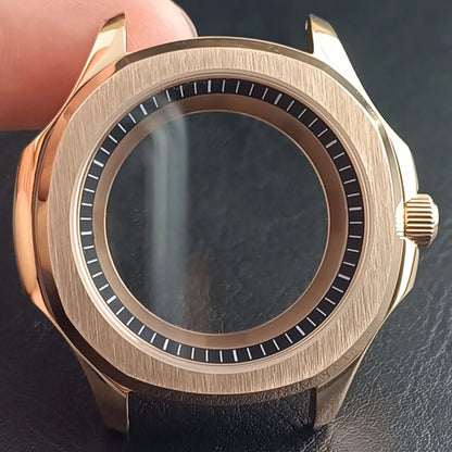 39.5MM Stainless Steel Sapphire Glass Waterproof Case Have Inner Ring FIT NH 35 NH36 NH70 Movement Watch Parts Accessories