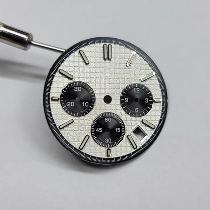 Modified VK63 Watch Dial 31.8mm Watch Faces Green Luminous Watch DIY Accessory for VK63 Movement