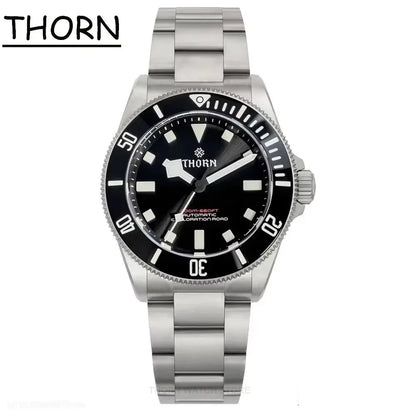 THORN SHY036 Titanium Sub Diver 39MM  Vintage PT5000  Automati Sapphire C3 Super Luminous 20bar