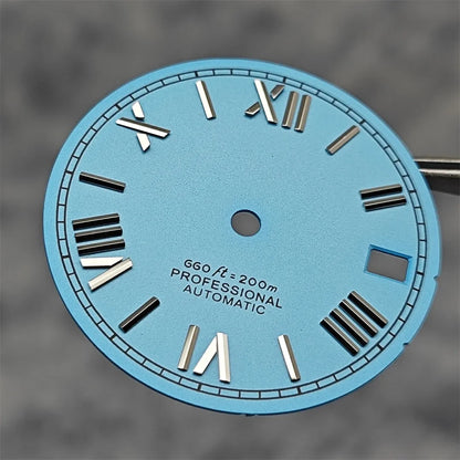 Suitable for NH35A/4R35 Movement Watch Dial 28.5mm Roman Numeral Surface Watch Faces Men's Watches Replacement Accessories