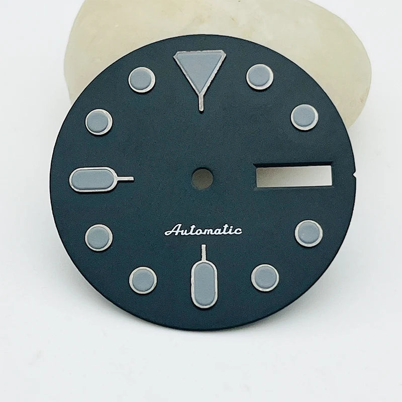 New 28.5mm Watch Dial Fit NH35 NH36 7S26 Automatic Movement for SKX007 SKX009 SKX173 SRPD Turtle Abalone Tuna Canne Dive Watch
