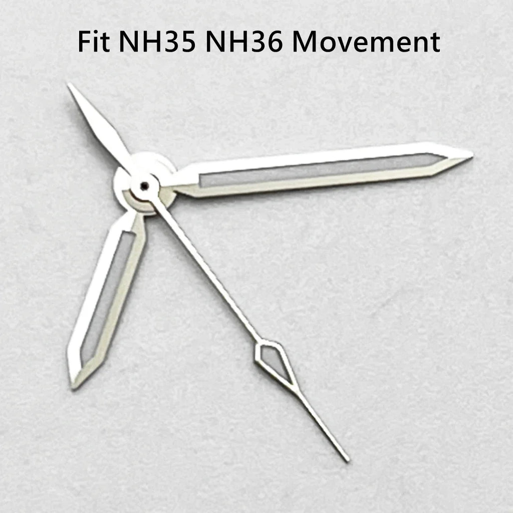 NH35 Hands Silver/Blue Watch Hands Fit NH35 NH36 PT5000 ETA2836 2824 DG2813 3804 Miyota8215 8205 821A Movement Watch Accessories