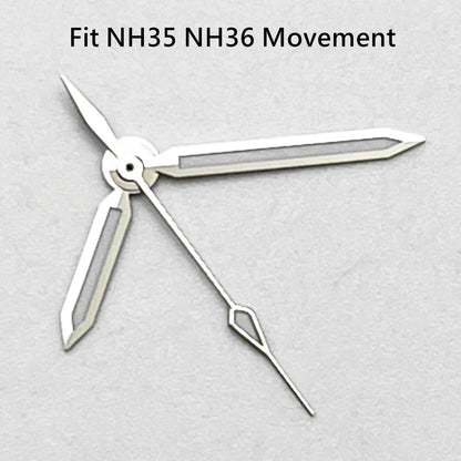 NH35 Hands Silver/Blue Watch Hands Fit NH35 NH36 PT5000 ETA2836 2824 DG2813 3804 Miyota8215 8205 821A Movement Watch Accessories
