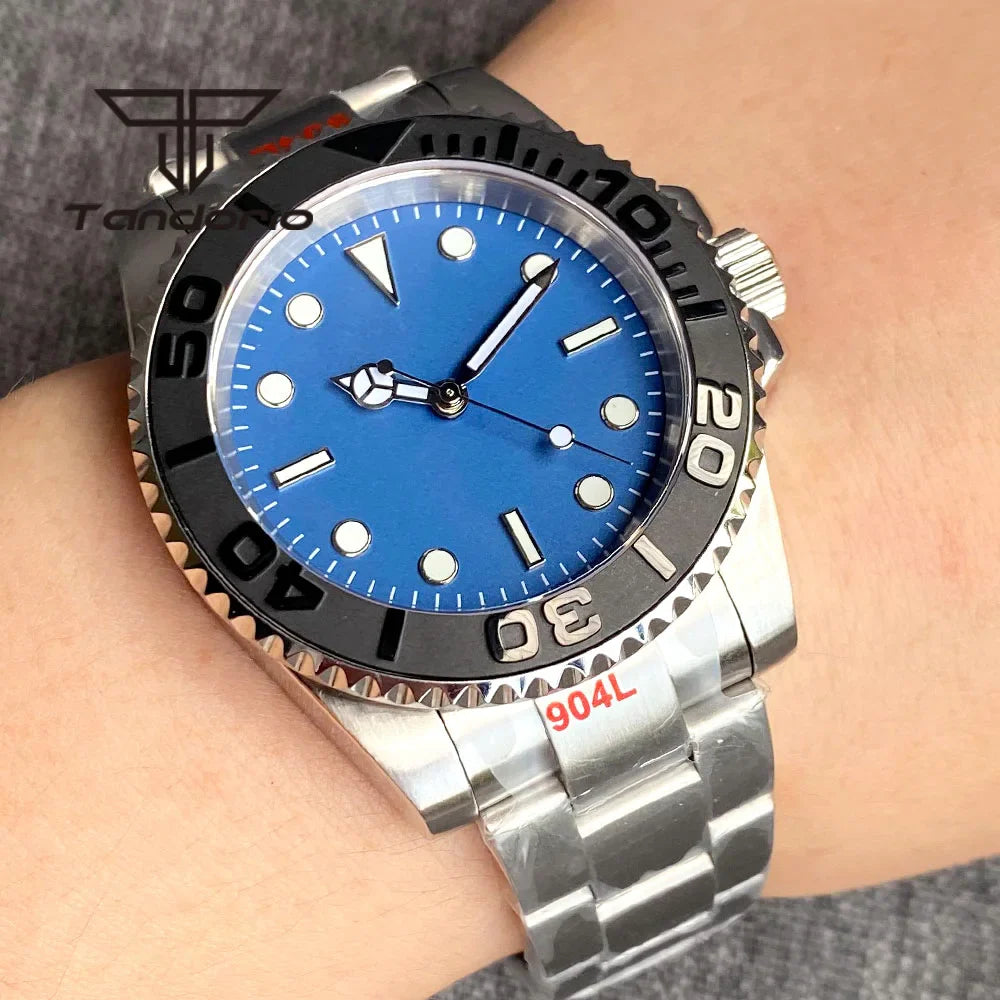 Tandorio TD266 PT5000 NH35A Miyota 40mm SUBMARINER dive Watch Sapphire