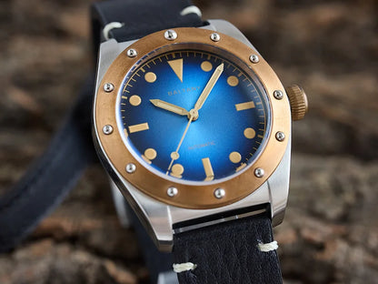 Baltany Bronze Bezel Watch S4030 NH38 20Bar Sailing Diver AR Sapphire 40MM Diver