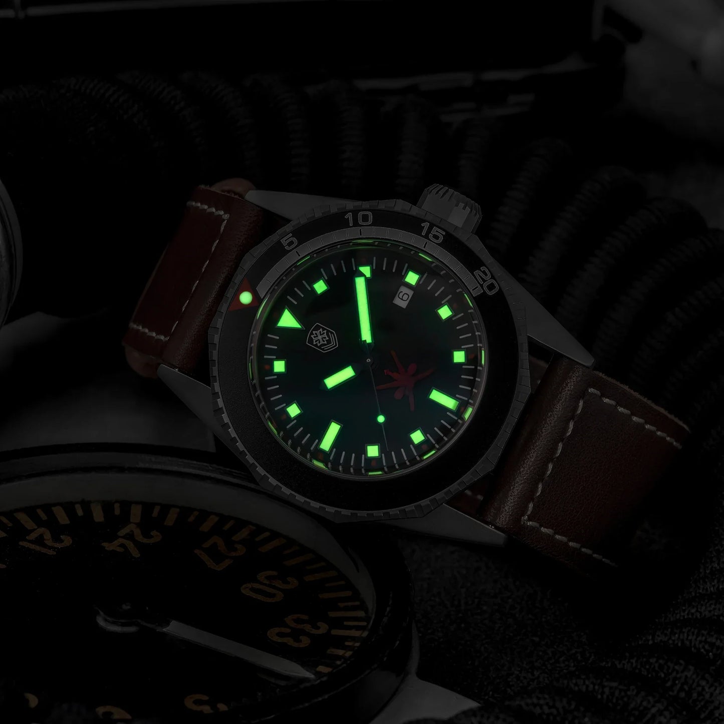 Thorn T019 Titanium Diver PT5000 Automatic Sapphire 20bar 45MM big Watch C3 Lume