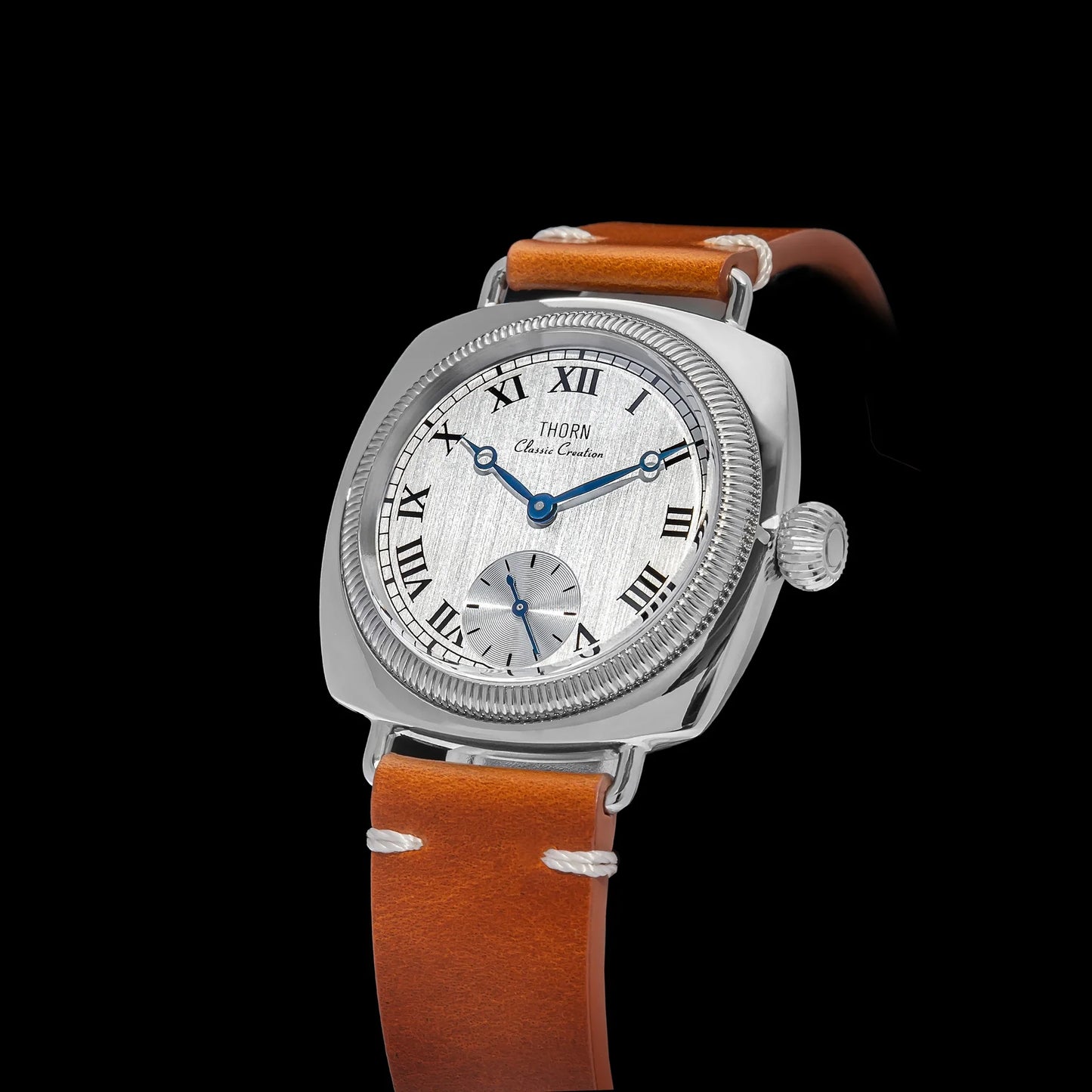 Thorn T002  Retro Square Sub Second 36mm Sapphire Glass VD78 Quartz Movement 10bar