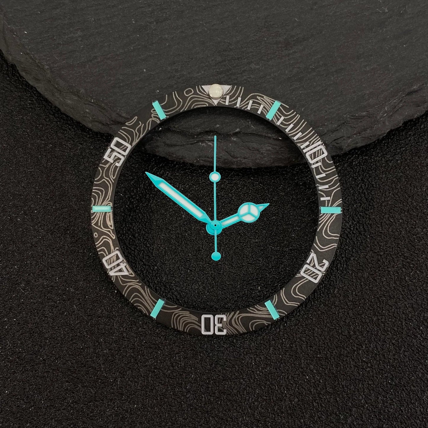 NH35 38-30.5mm bezel insert red Hands Watch Hands Blue Green Luminous Red Green Blue Hands For NH35/36/4R/7S Movement Watches Parts
