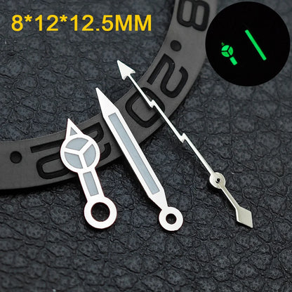 Watch hands NH36  Black/Rose Gold Watch Accessories Watch pointer N H35 NH36 Hands Blue Green/Green Glow fits for N H35