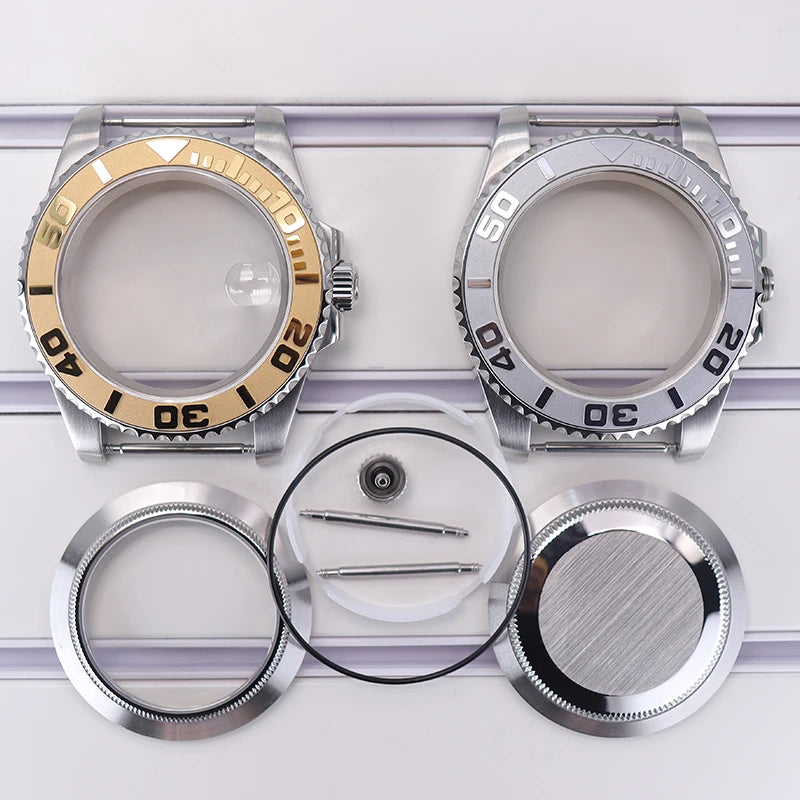 200M Diving Watch Case 40mm For Yacht-Master Seiko NH35 NH36 NH38/34 Miyota 8215 ETA2824 Movement Sapphire Glass 120clicks Bezel