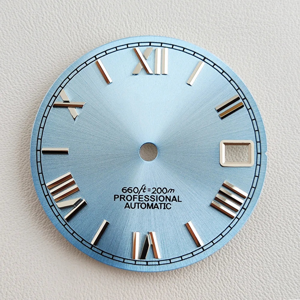 28.5mm NH35 dial Roman dial S Dial Modified Dial for NH35/NH36 Automatic Movement Watch accessories