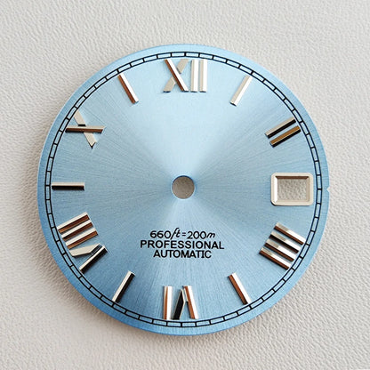 28.5mm NH35 dial Roman dial S Dial Modified Dial for NH35/NH36 Automatic Movement Watch accessories