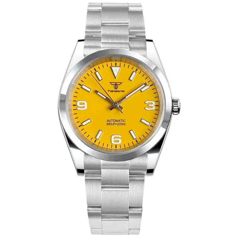 Tandorio Explorer TD110A 36mm/39mm Polished Bezel  Sapphire 20bar NH35 Automatic