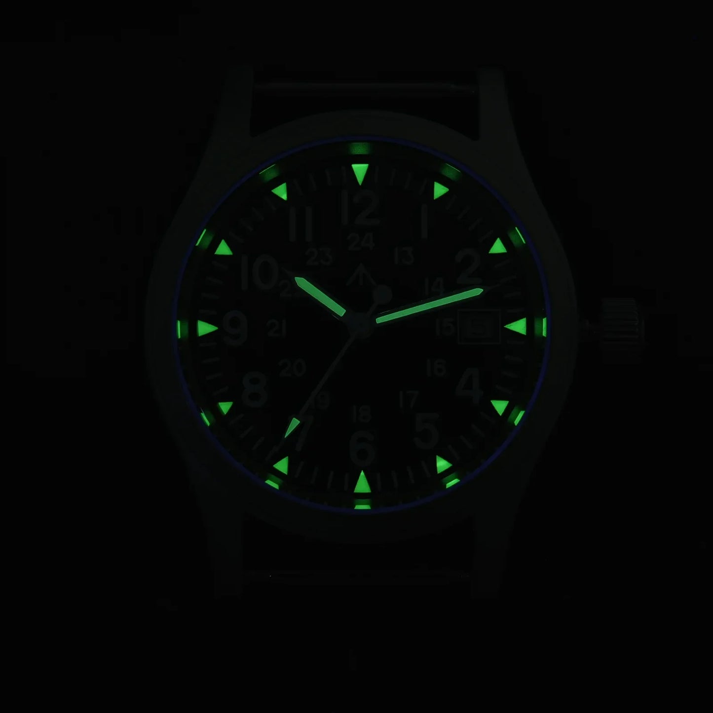 Militado ML05 Military Watch 38 mm  Ronda 515 Quartz  Domed Sapphire 10bar Super Luminous field Watches