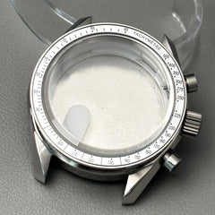 VK63 case 39.7mm moon metal case chronograph case bezel,VK63 Fashion Business watch sealed back moon watch mission mod