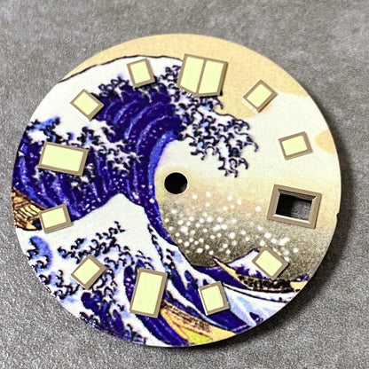 29mm Kagawana Watch Dial Full Luminous Nologo Watch Face for NH35 NH36 3/3.8/4 Clock Feet DIY Watch Dial Watch Accessories