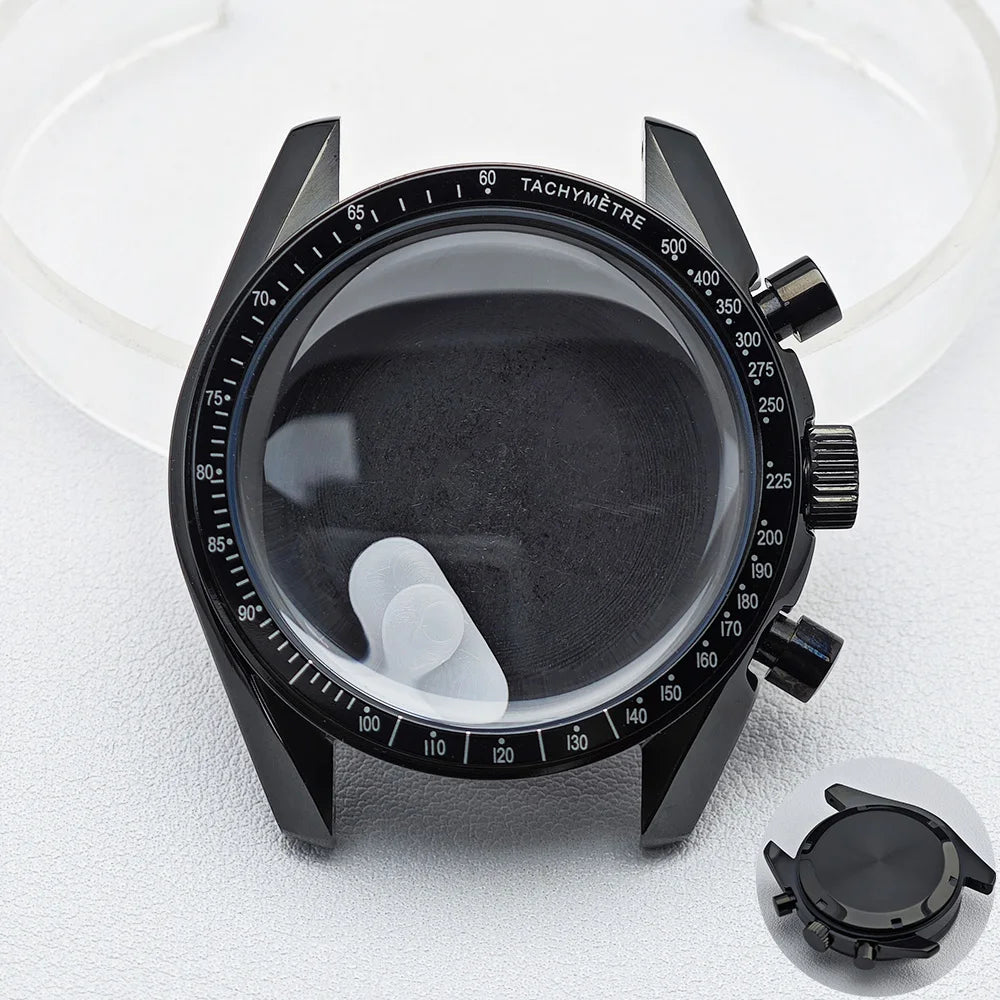 39.7mm Men's watches metal case FIT VK63 movement case watch accessories watch parts Fits 20mm strap Watch Box