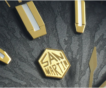 San Martin 36/39/42mm SN0144 JianZhan Dial Gada Watch Miyota 9015 Original Design Men Luxury Dress Automatic Mechanical Watches