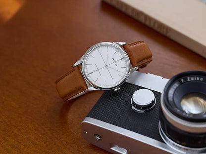 Baltany Dress Watchse Man S4092 Leather Straps Crosshair 38.5mm Dial Small Seconds Hand-Winding Mechanical luxury Wristwatches