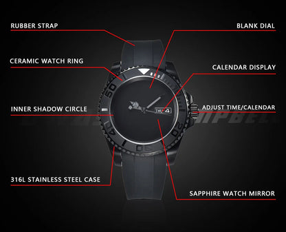 Sterile Yacht Master Watch 40.5mm Diving NH36 Movement Ceramic Bezel Sapphire 5Bar