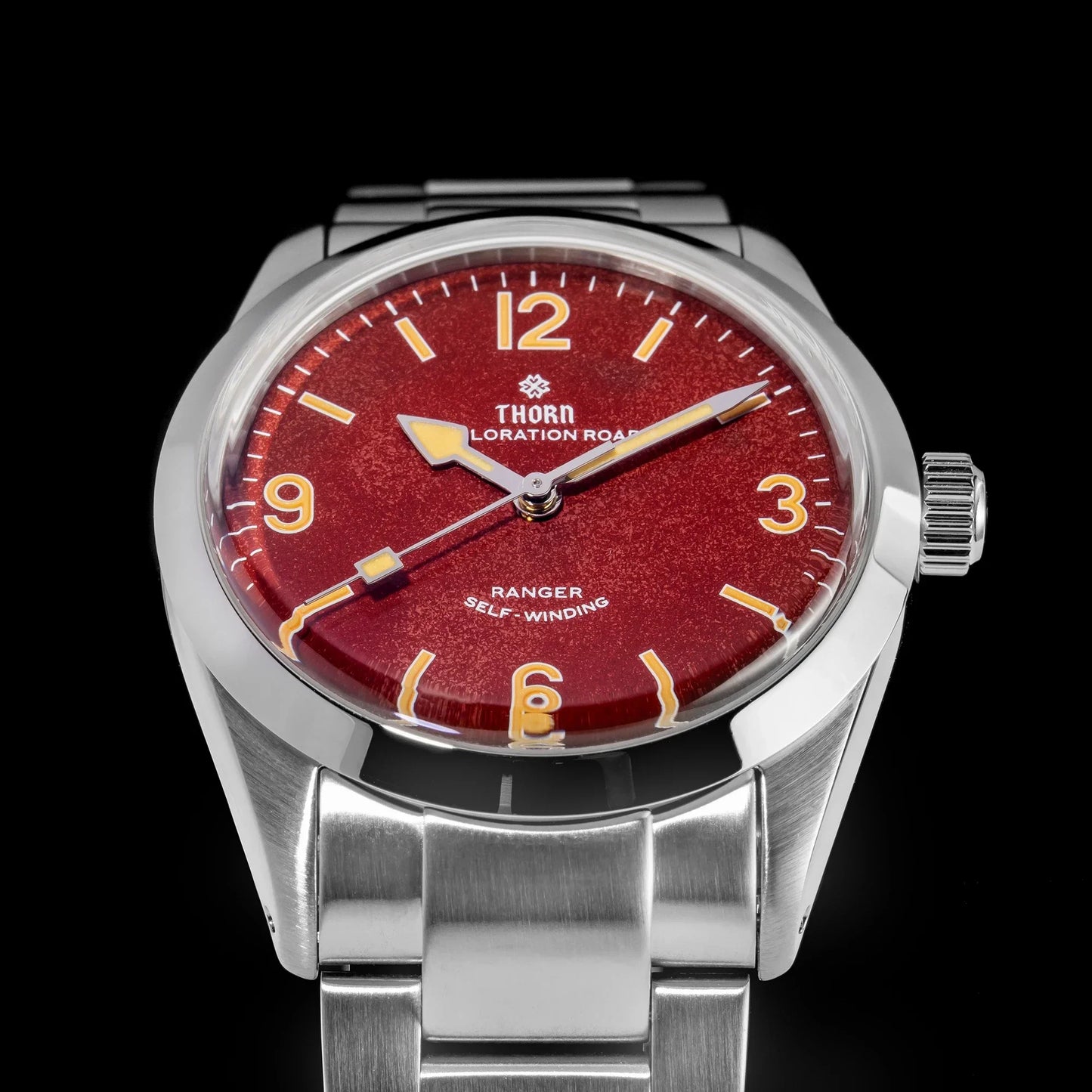 THORN T003 34mm Retro Watch PT5000 Automatic Dome Sapphire Luminous 10Bar dress explorer