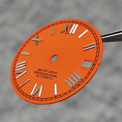 Suitable for NH35A/4R35 Movement Watch Dial 28.5mm Roman Numeral Surface Watch Faces Men's Watches Replacement Accessories