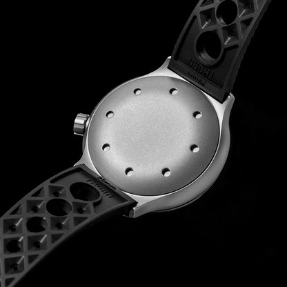 Thorn 42mm Men's Retro Titanium Diver Watch PT5000 Automatic Movement Rubber Strap C3 Luminous 20Bar Water Resistance
