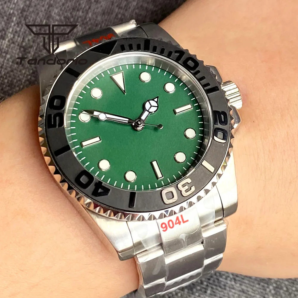 Tandorio TD266 PT5000 NH35A Miyota 40mm SUBMARINER dive Watch Sapphire