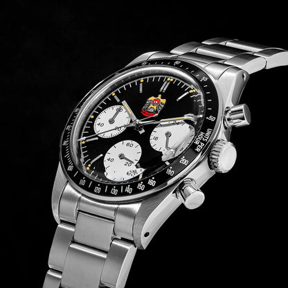 THORN T010 Chronograph 37mm Paul Newman VK63 Quartz Couple/sapphire/K9 Glass 3Bar