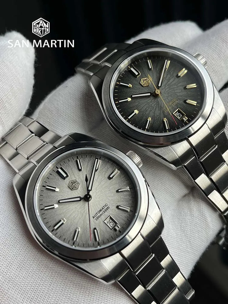 San Martin 36/39/42mm SN0144 JianZhan Dial Gada Watch Miyota 9015 Original Design Men Luxury Dress Automatic Mechanical Watches