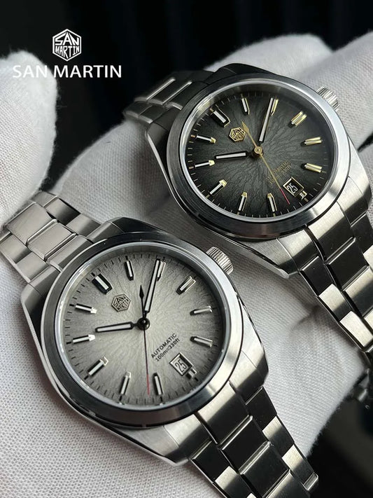 San Martin 36/39/42mm SN0144 JianZhan Dial Gada Watch Miyota 9015 Original Design Men Luxury Dress Automatic Mechanical Watches
