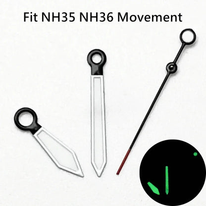 ETA Hands Silver/Black Watch Hands Fit NH35 NH36 PT5000 ETA2836 2824 DG2813 3804 Miyota8215 8205 821A Movement Watch Accessories