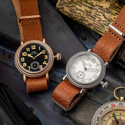 THORN T013 36mm Vintage Pilot Watch ST1700 Manual winding Sub Second Swiss luminous Sapphire