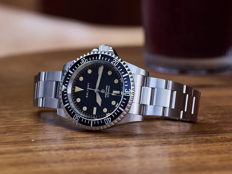 Baltany 39MM Dive Watch Man S3075 MilSubmariner Homage Watch  20Bar Waterproof Stainless Steel Bracelect NH38 Auto Sports Watch