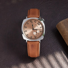 Baltany  Dress Watches Man S4046 1921 Sub-second Homage ST1701 Stainless Steels Classic Square Case Vintage Mechanical Watch