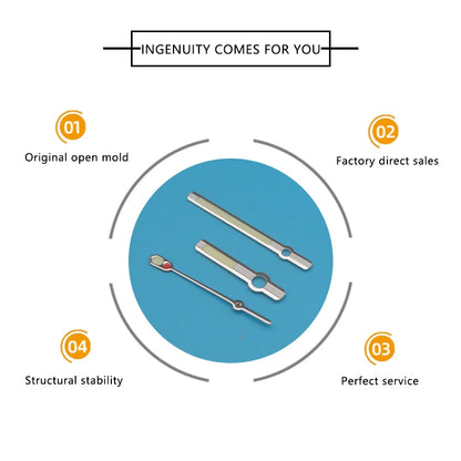 Watch Hands Size 8mm*12.5mm*11mm Green Luminous Hands for Caliber 7s36 4R36 NH35 NH36 Silver Hands Green Luminous Hands