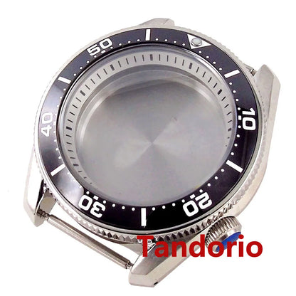 42.5mm Domed Sapphire Glass 20ATM Diver Watch Part SBDX001 Case fit NH35 NH36 ETA2824 Auto For Men Watch 3.8 o'clock